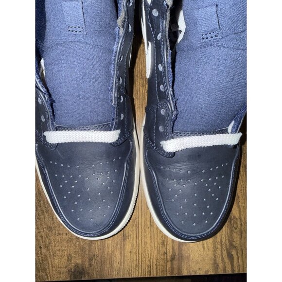 NIKE AIR JORDAN 1 RETRO HIGH JETER RE2PECT Navy Shoes 8.5 715854 402 Yankees - Picture 15 of 16
